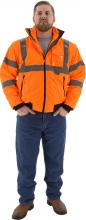 Majestic Glove 75-1382/TL - Hi-Viz 8-in-1 Waterproof Jacket w Hi-Viz Liner, ANSI 3