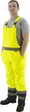 Majestic Glove 75-2355/L - Hi-Viz Black Bottom Waterproof Bib Overall, ANSI E