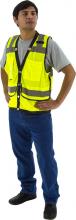 Majestic Glove 75-3207/L - Hi-Viz Heavy Duty Mesh Vest, ANSI 2