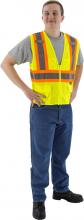 Majestic Glove 75-3209/M - Hi-Viz Mesh Vest with DOT Striping, ANSI 2