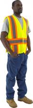 Majestic Glove 75-3215/M - Hi-Viz Vest with DOT Striping, ANSI 2