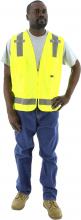 Majestic Glove 75-3227/X1 - Hi-Viz Surveyors Vest with Mesh Back, ANSI 2