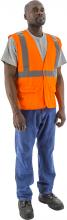 Majestic Glove 75-3284/X4 - Self Extinguishing High Visibility Vest, ANSI 2