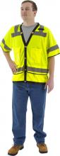Majestic Glove 75-3307/L - Hi-Viz Heavy Duty Mesh Vest, ANSI 3