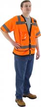 Majestic Glove 75-3308/L - Hi-Viz Heavy Duty Mesh Vest, ANSI 3