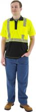 Majestic Glove 75-5213/X3 - Hi-Viz Polo with Reflective Chainsaw Striping, ANSI 2