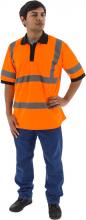 Majestic Glove 75-5312/X6 - Hi-Viz Short Sleeve Polo Shirt, ANSI 3