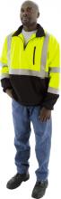 Majestic Glove 75-5335/M - Hi-Viz 1/4 Zip Sweatshirt with TEFLONÂ®, ANSI 3