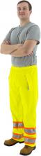 Majestic Glove 75-7351/L - Hi-Viz Waterproof Rain Pants w DOT Striping, ANSI E