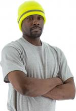 Majestic Glove 75-8201 - Hi-Viz Beanie with Reflective Striping